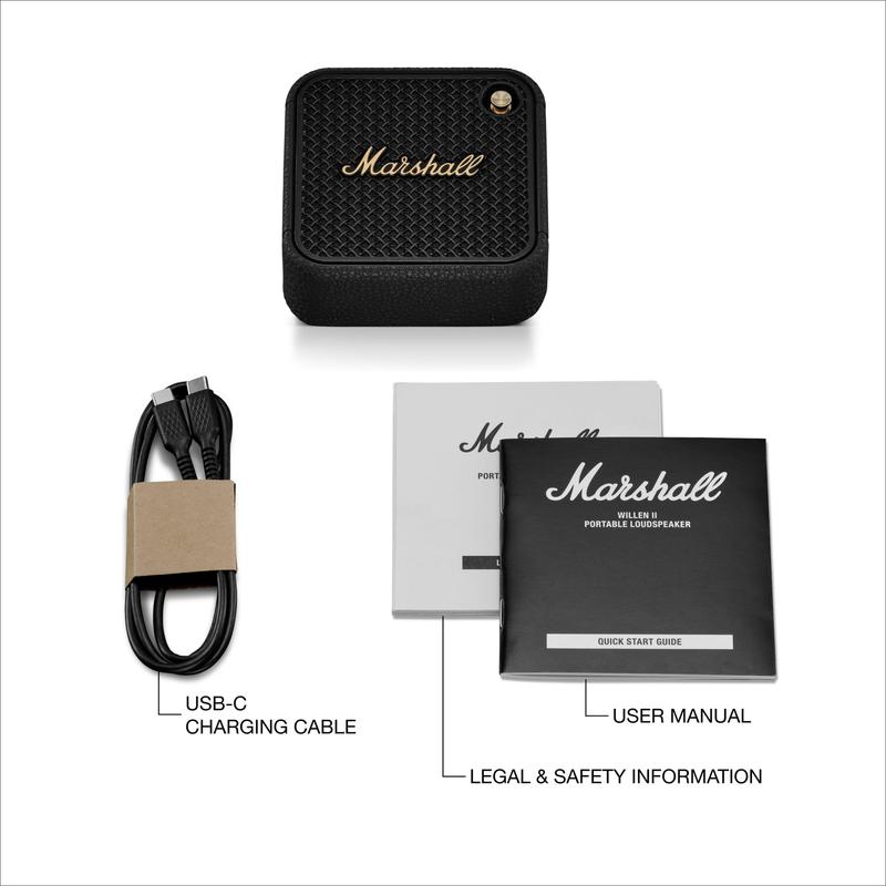 Caixa de Som Bluetooth Marshall Willen II - Mais de 17 Horas de